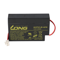Kung Long WP0.8-12S 12V 0,8Ah AGM Bleiakku mit Stecker 2