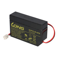 Kung Long WP0.8-12S 12V 0,8Ah AGM Bleiakku mit Stecker 6
