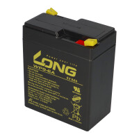 Kung Long WP9-6A 6V 9Ah AGM Bleiakku F1 4,8mm 7