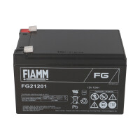 FIAMM FG21201 Standard AGM Bleiakku 12V 12Ah T1 / Faston 4,8