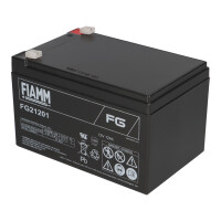 FIAMM FG21201 Standard AGM Bleiakku 12V 12Ah T1 / Faston 4,8