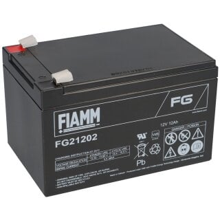 Fiamm Blei-Akku FG21202 Pb 12V / 12Ah Faston 6,3