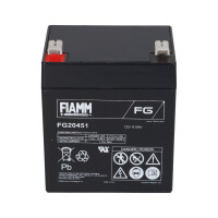 FIAMM FG20451 Standard AGM Bleiakku 12V 4,5Ah T1 / Faston 4,