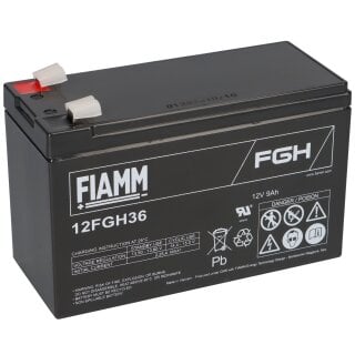 Fiamm Blei-Akku 12FGH36 Pb 12V / 9Ah Faston 6,3