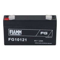 FIAMM FG10121 Standard AGM Bleiakku 6V 1,2Ah T1 / Faston 4,8