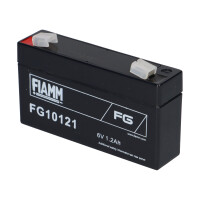 FIAMM FG10121 Standard AGM Bleiakku 6V 1,2Ah T1 / Faston 4,8