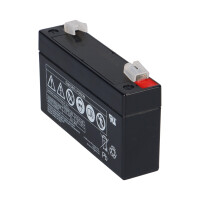 FIAMM FG10121 Standard AGM Bleiakku 6V 1,2Ah T1 / Faston 4,8