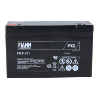 FIAMM FG11201 Standard AGM Bleiakku 6V 12Ah T1 / Faston 4,8 