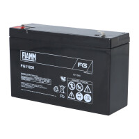 FIAMM FG11201 Standard AGM Bleiakku 6V 12Ah T1 / Faston 4,8 