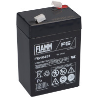 Fiamm Blei-Akku FG10451 Pb 6V / 4,5Ah Faston 4,8 1