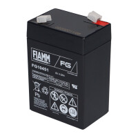 FIAMM FG10451 Standard AGM Bleiakku 6V 4,5Ah T1 / Faston 4,8