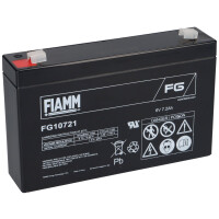 Fiamm Blei-Akku FG10721 Pb 6V / 7,2Ah Faston 4,8 1