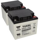 2x Yuasa Blei-Akku REC50-12I Pb 12V / 50Ah Zyklenfest, M5...