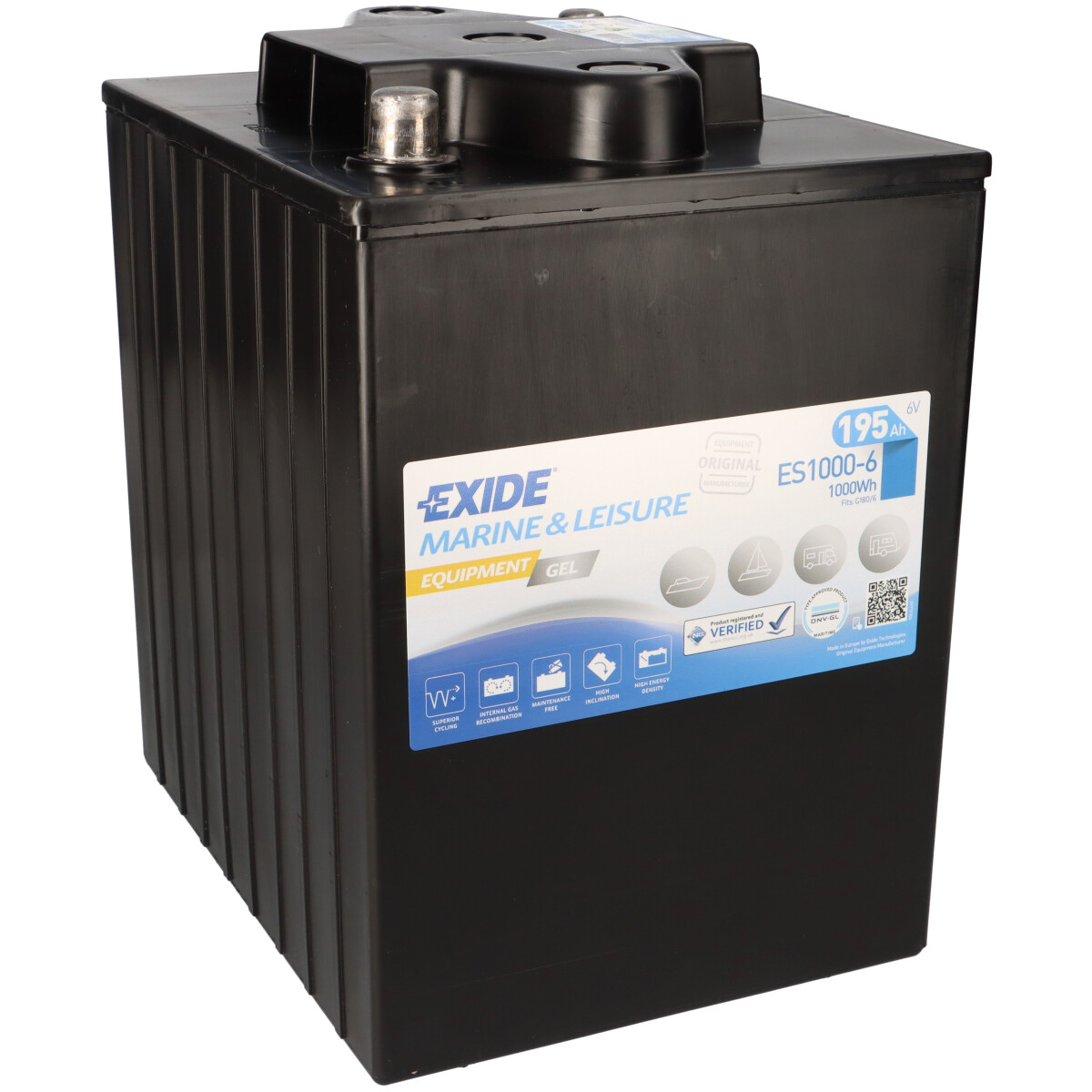 Exide Equipment Gel ES1000-6 6V 190Ah Gel Versorgungsbatterie