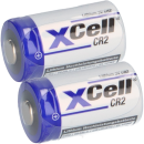 2x XCell Photobatterie CR2 Lithium 3V 850mAh CR15H...