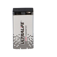 5x Ultralife U9VL-J-P Lithium 9V Block Batterie 1200mAh - pa