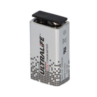 5x Ultralife U9VL-J-P Lithium 9V Block Batterie 1200mAh - pa