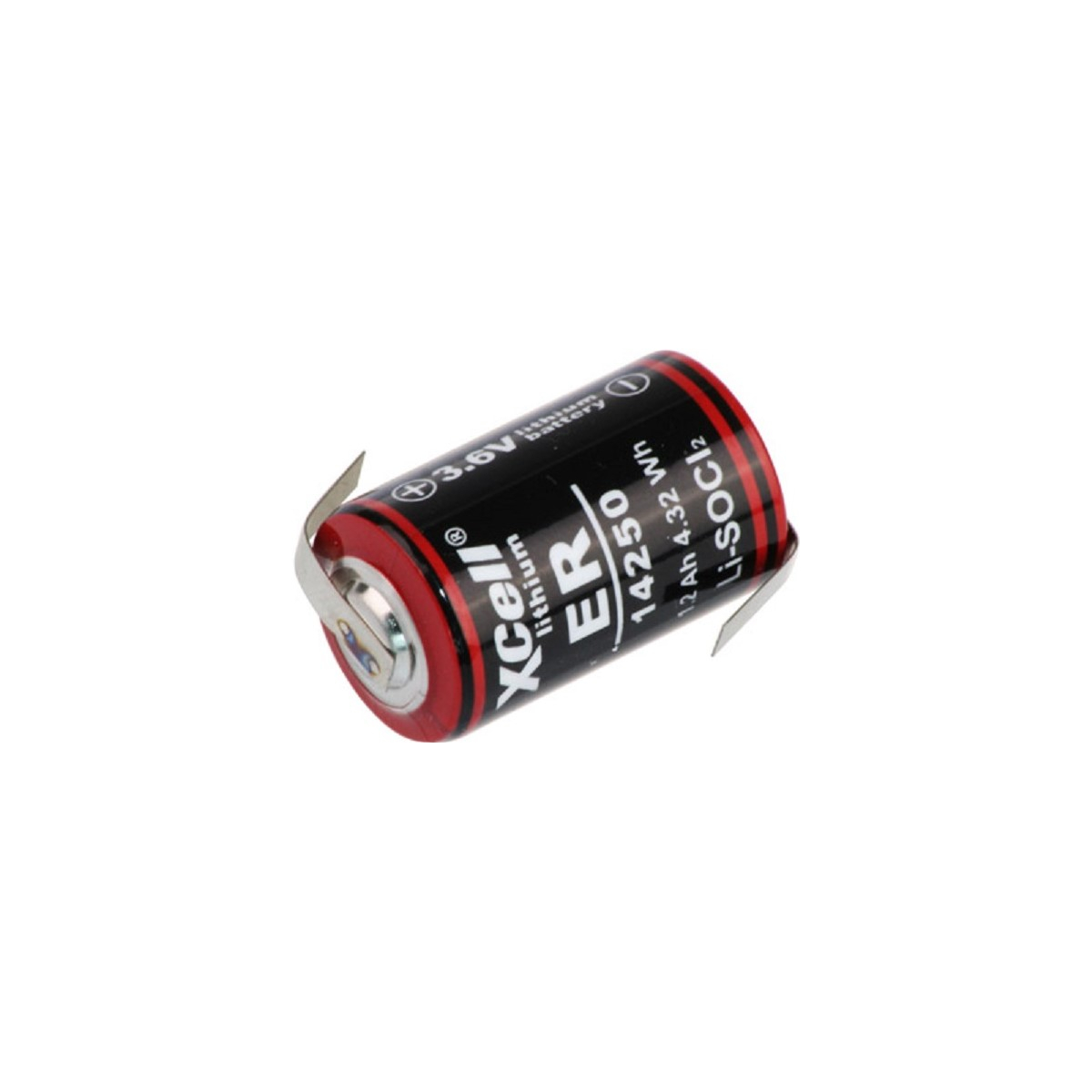 Kraftmax Lithium 3,6V Batterie LS14250 1/2 AA - Zelle LF Z-Form