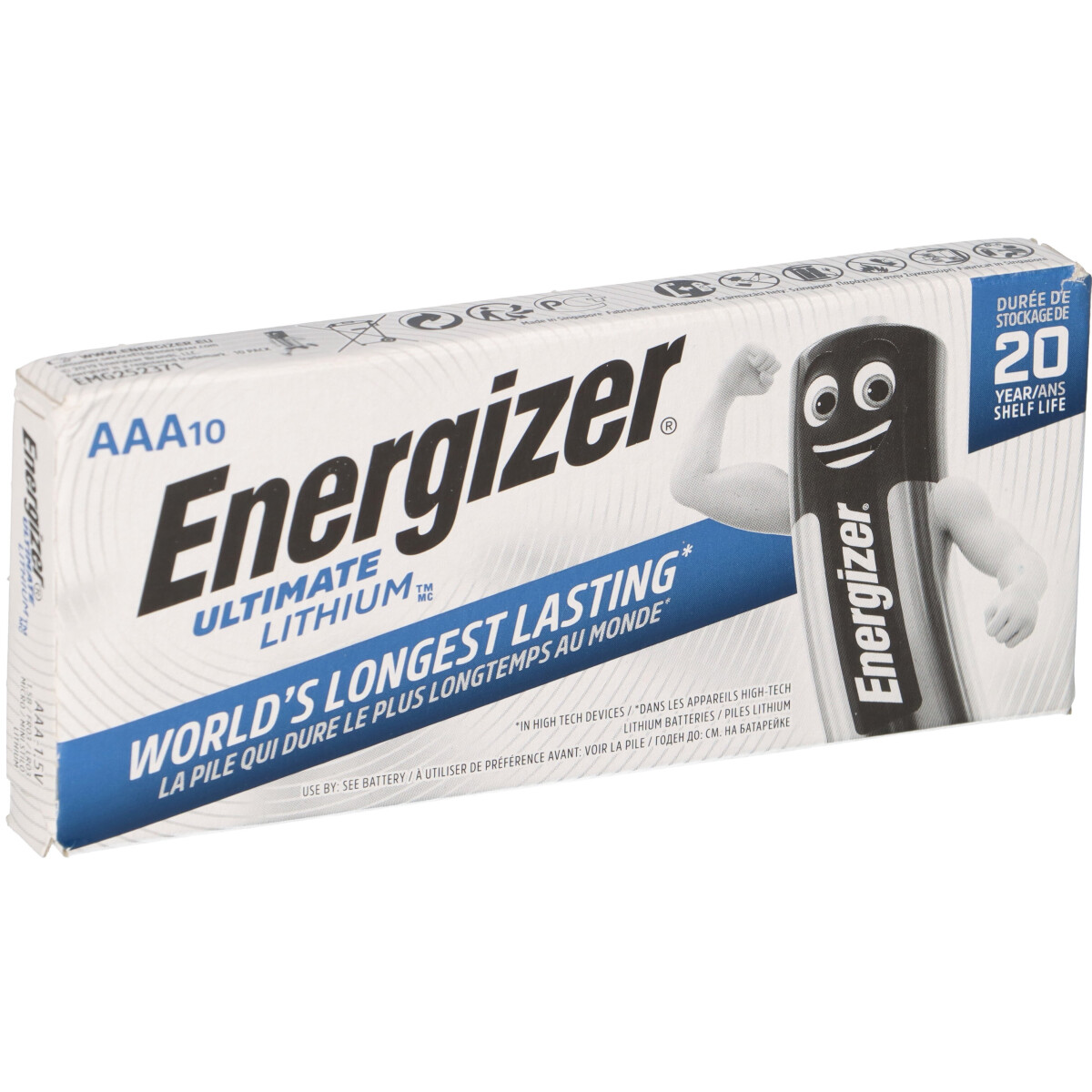 10x Energizer Ultimate Lithium AAA L92 FR03 1,5V – Micro Batterien
