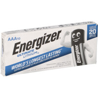 10x Energizer Ultimate Batterie Lithium  productbox