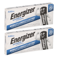 20x Energizer Ultimate Batterie Lithium LR03 1.5V AAA Micro 