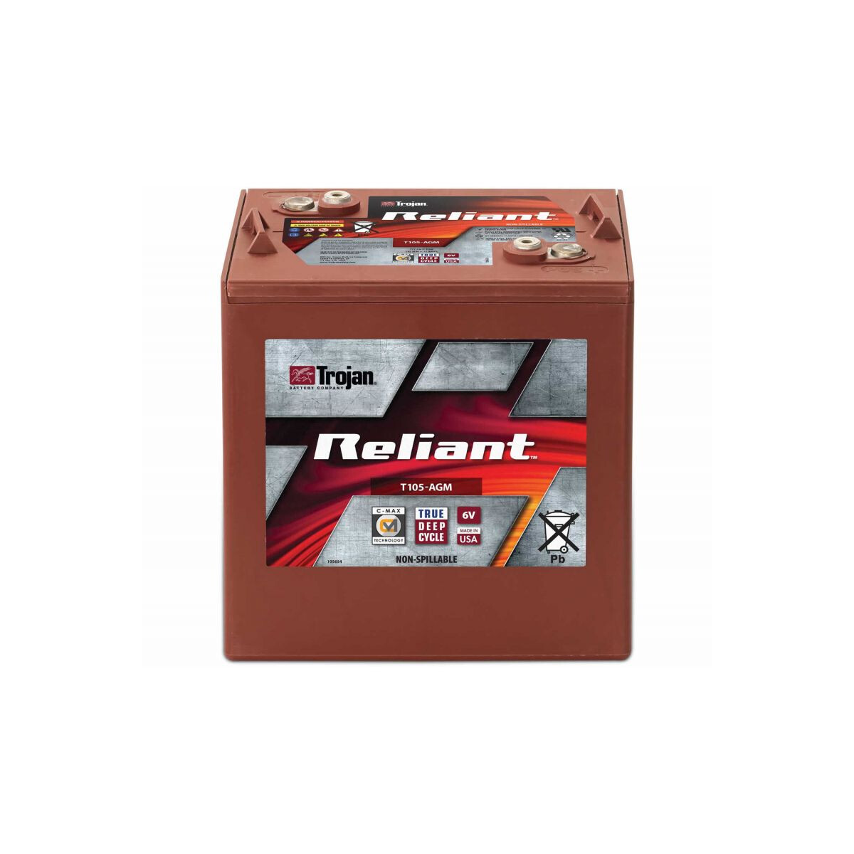 Trojan Reliant T-105 AGM 6 V 217 Ah AGM Batterie