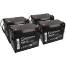 4x Q-Batteries 12LC-75 / 12V - 77Ah Blei Akku Zyklentyp...