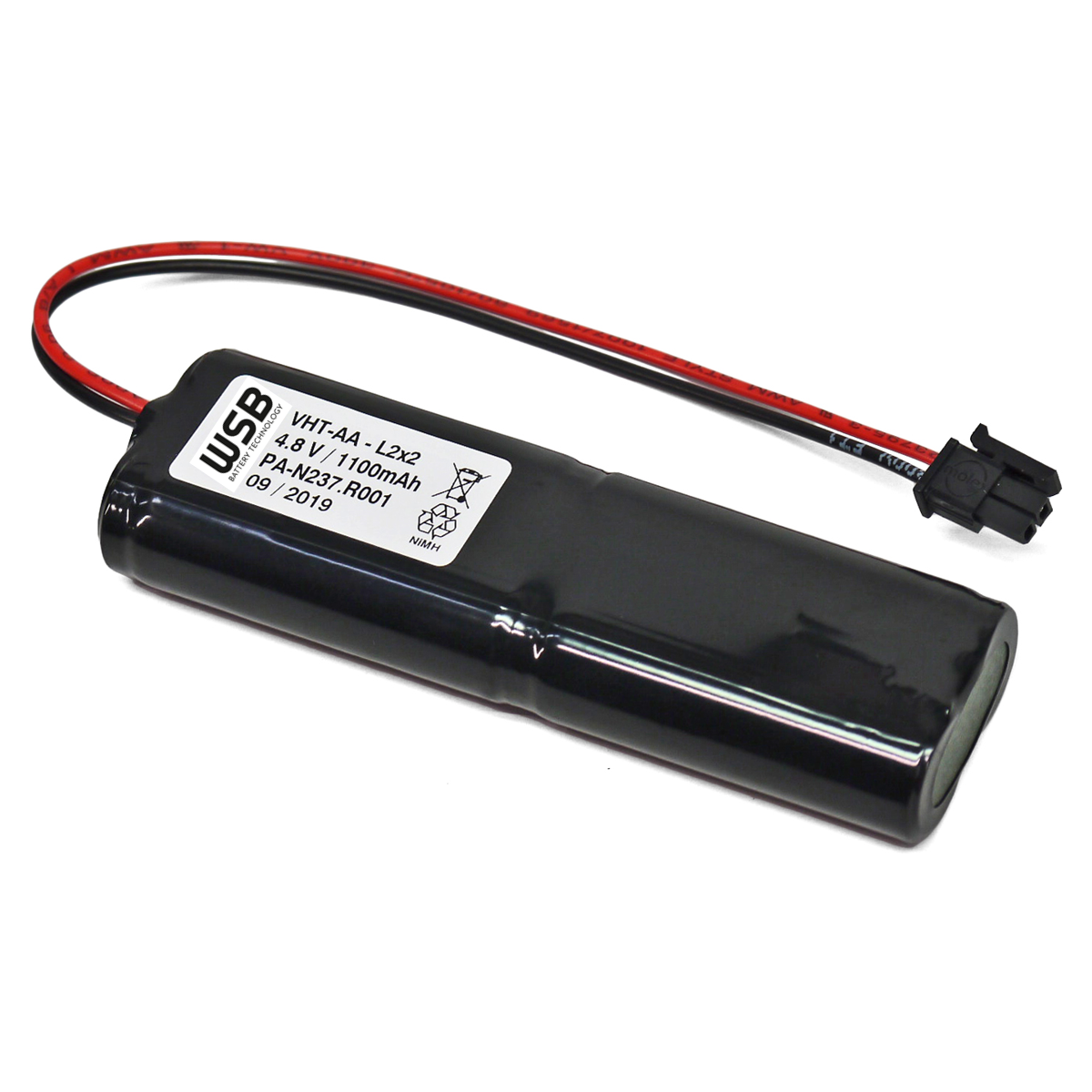 Notleuchten Akkupack 4,8V 1100mAh NiMH für Inotec 890021
