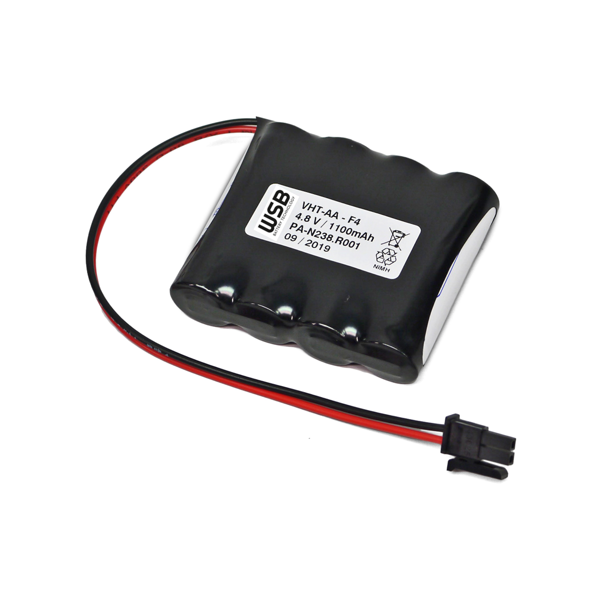 Notleuchten Akkupack 4,8V 1100mAh NiMH Inotec 890015