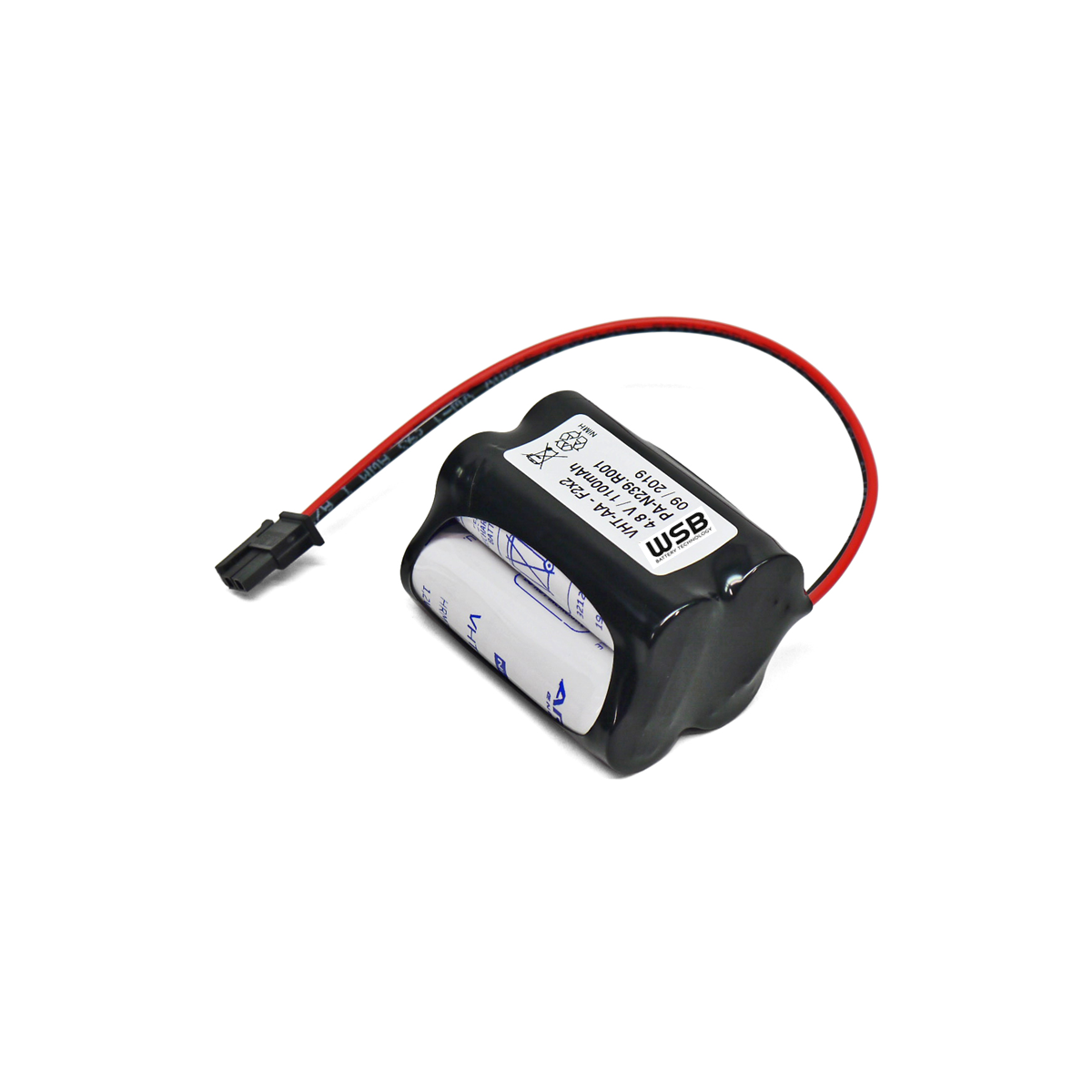 Notleuchten Akkupack mit Kabel und Stecker 4,8V 1100mAh NiMH für Inotec 890014