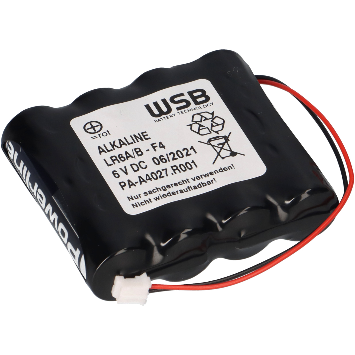 Batteriepack kompatibel Messerschmitt 6VQ-02 6 Volt F4x1 mit Stecker PHR 2