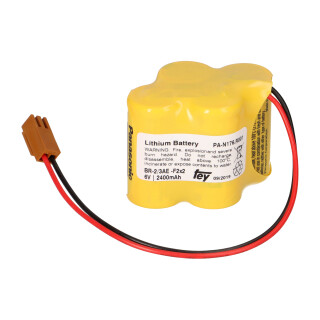 3AGCT4A für Fanuc A98L-0031-0025 PLC-Batterie mit braunem Stecker 4400MAH BR-2 