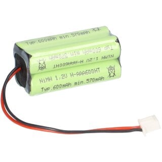 4,8V 600mAh AAA Ni-MH Mexcel Notleuchten Akkupack NS4/600AAAHT Kabel und Stecker