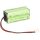 4,8V 600mAh AAA Ni-MH Mexcel Notleuchten Akkupack NS4/600AAAHT Kabel und Stecker