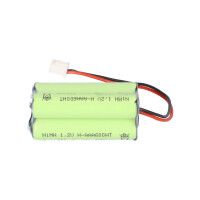 Notleuchten-Akku 4,8V 600mAh NiMH AAA / Micro Kabel + Stecke
