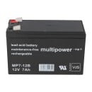 Multipower Blei-Akku MP7-12B Pb 12V 7Ah VdS Faston 6,3 mm