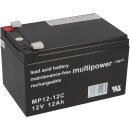 Multipower Blei Akku MP12 12C Pb 12V 2Ah Zyklenfest AGM