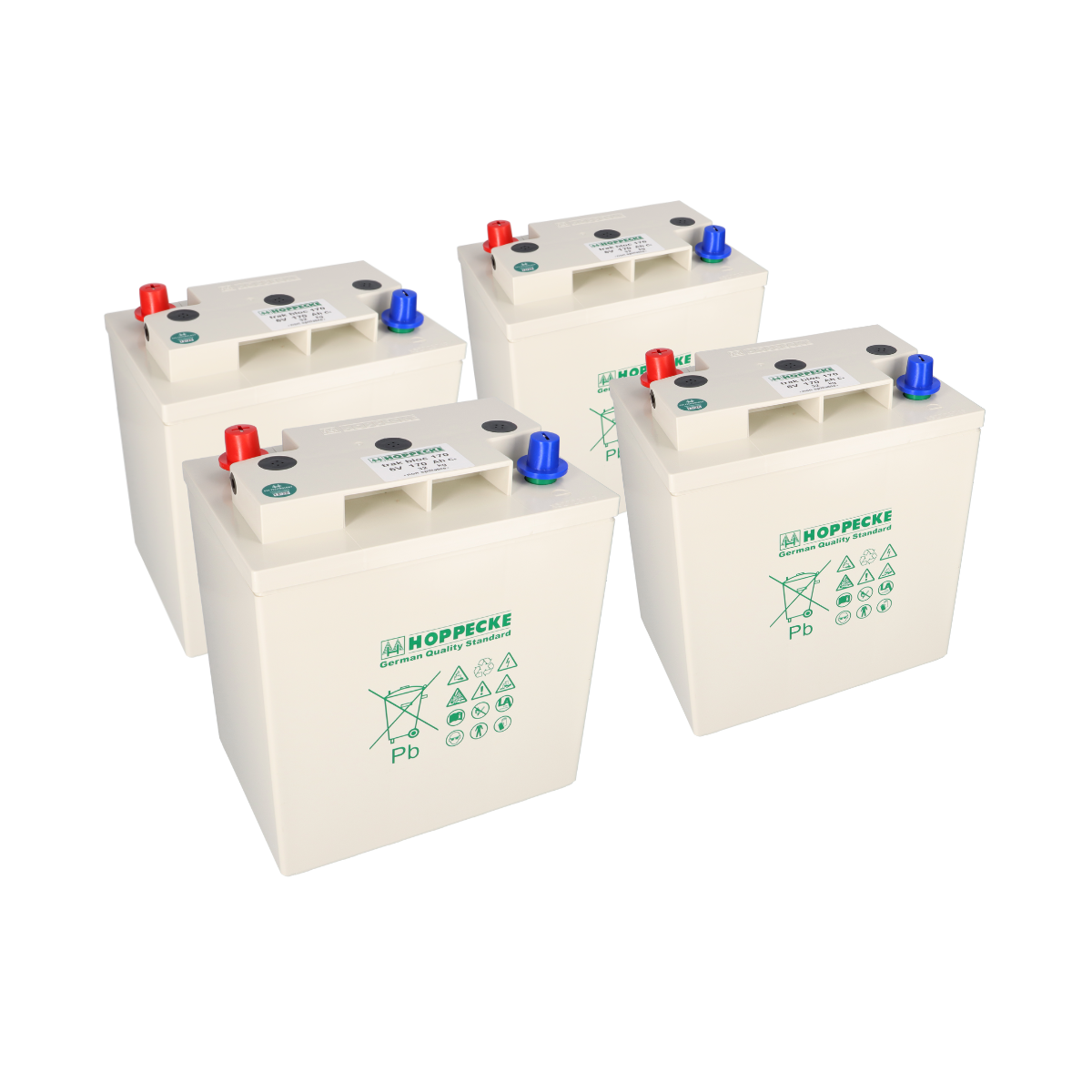 Ersatzakku Set 4x 6V (24V) 170Ah für GSL S75 Arbeitsbühne