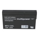 Multipower Blei-Akku MP2-12SL Pb 12V / 2,0Ah
