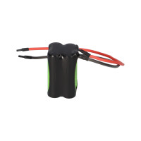 Notleuchten-Akku 4,8V 1800mAh NiMH F2x2 AA / Mignon 6
