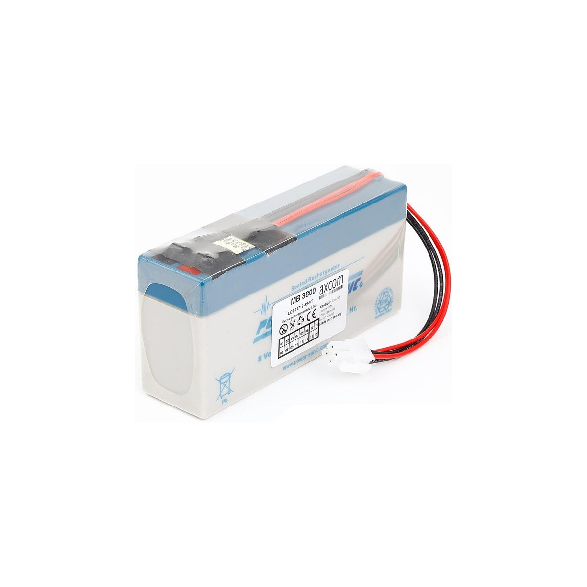 PB Akku für Datex Ohmeda Braun Pulsoxymeter 3800/3900 - 8V 3,2Ah