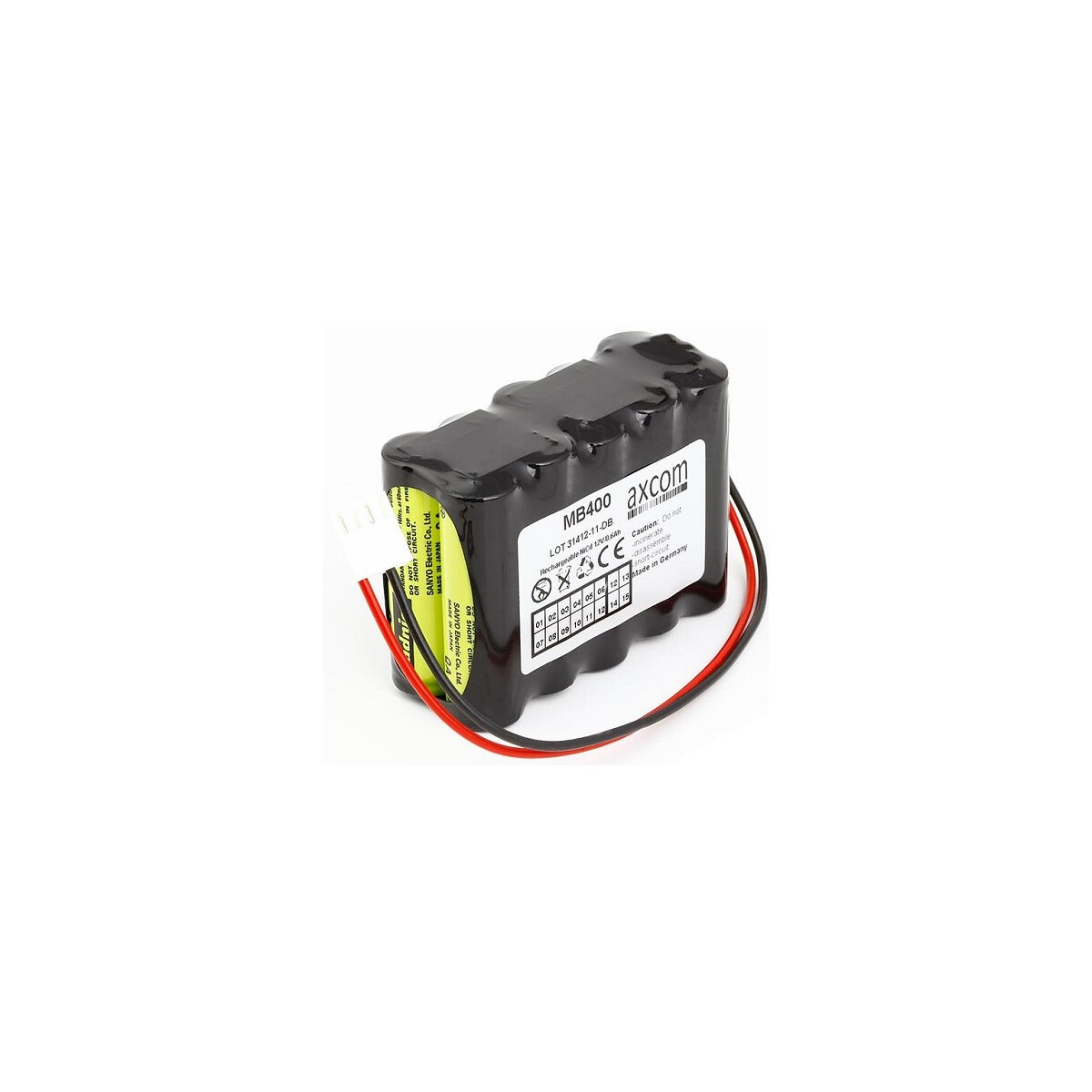NiCd Akku für Fresenius MCM 400/Argus 400/MCM 500D – 12 V 0,6 Ah