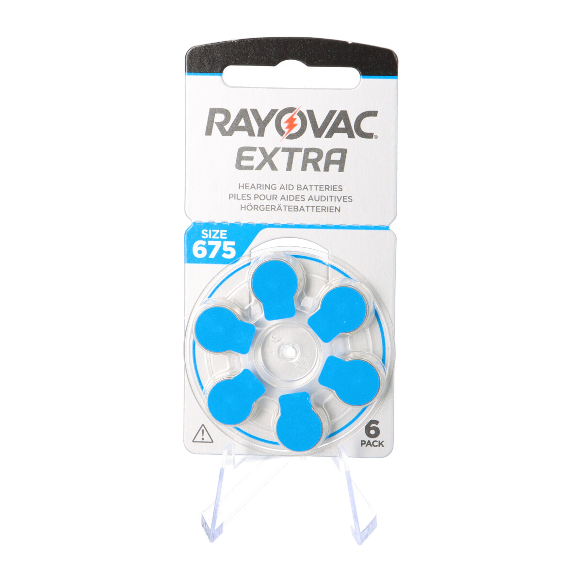 Rayovac Hörgerätebatterie HA675 Hearing Aid Acoustic 6er Rad quecksilberfrei