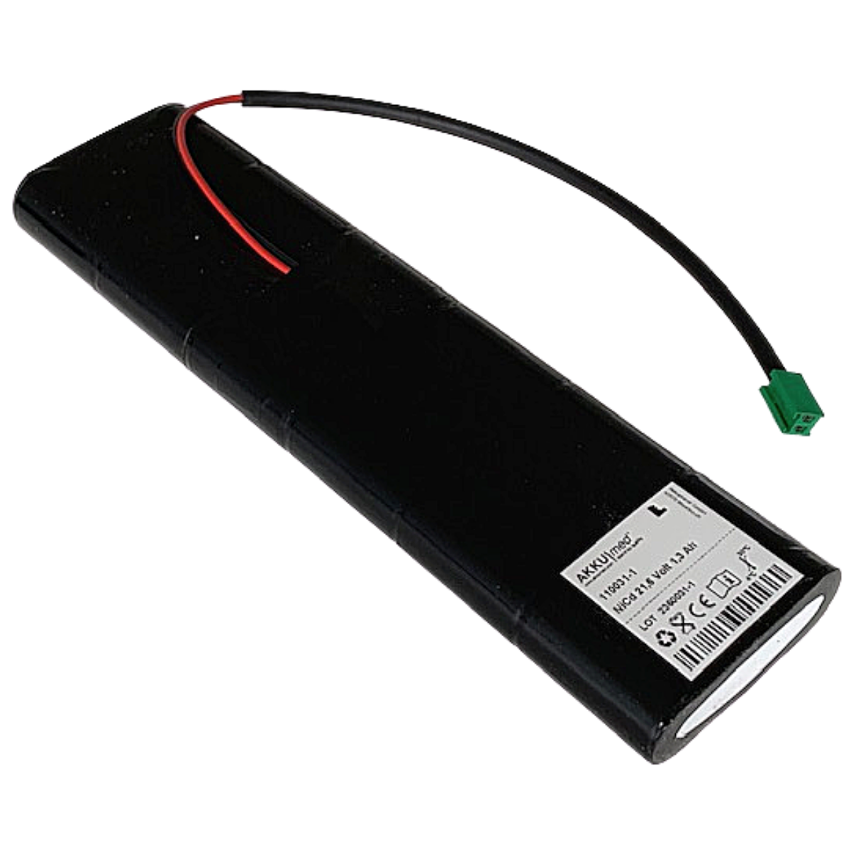 NiCd Akku für Hellige Cardiotest EK53/EK56 – 21,6 V 1,3 Ah