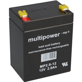 PB Akku Multipower MP2,9-12 für Hill-Rom Liko Lifter - 12V 2,9Ah