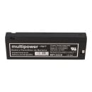 PB Akku Multipower MP1222A für Laerdal HeartStart 4000 / Absaugpumpe LSU - 12V 2Ah