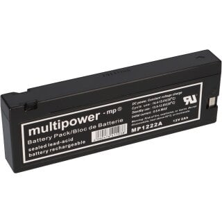 PB Akku Multipower MP1222A für Mindray MEC 1200/ VS800 - 12V 2Ah