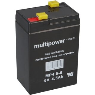 PB Akku Multipower MP4,5-6 für Nellcor Pulsoximeter - 6V 4,5Ah