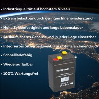 PB Akku Multipower MP4,5-6 für Nellcor Pulsoximeter - 6