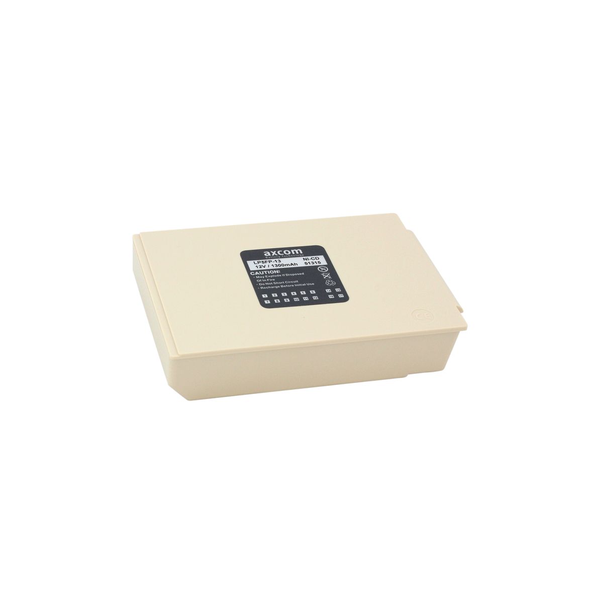 NiCd Akku für Physio Control Lifepak 5 / Lifepak 10 - 12V 1,3Ah